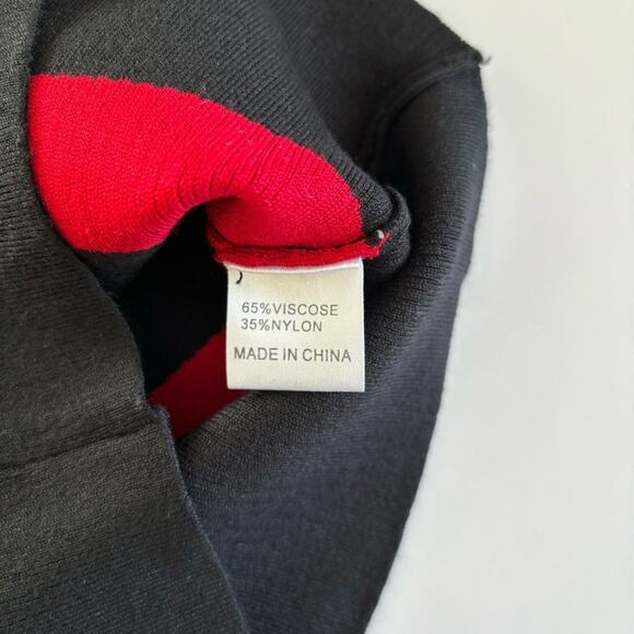 LF Seek The Label Red & Black Striped Bodycon Stretch Pencil Skirt Size XS NWT - Picture 5 of 7